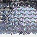 Aisunne African Glitter Sequin Lace Fabrics 5 Yards Nigerian French Lace Fabric for Wedding Party Dresses (Black)