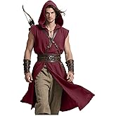 Joukavor Medieval Sleeveless Surcoat Renaissance Tabard for Men Halloween LARP