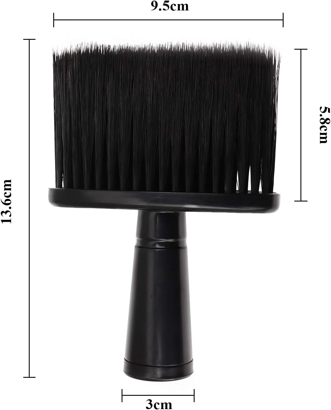 Hairdresser Neck Brushes, Barbers Duster Brush, Soft Plastic Cleaning Hairbrush, Salon Hairdressing Hair Cutting Barber Hairstyling Tool, Black - Image 4