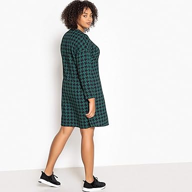 Clothing La Redoute Castaluna Womens Flared Houndstooth Check