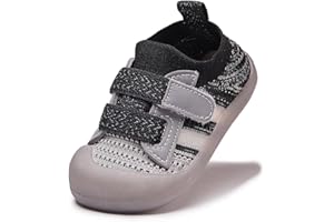 Baby Shoes Toddler Walking Shoes Boys Girls Mesh Lightweight Breathable First Walkers Non-Slip Anti-Bumping Toes Infant Sneak