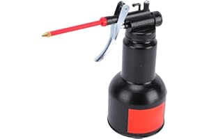 Yoidesu Oil Can, 500ml Carbon Steel High Pressure Oiler, Pump Oiler, Easy and Effortless, Compact and Portable, for Mechanica