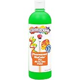 Colorations BioColor Paint Green Neon Paint, Non-Blending Paint | 16 fl oz, Ages 3+, PreK+, Foil Painting, Marbling Resist &amp; Blotting Paint, Window Art, Bulk Arts and Crafts Supplies