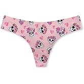 Poetesant Heart Thong Pack for Women Red Hearts G-String Panties Seamless Low Waist Underwear for Valentine's Day