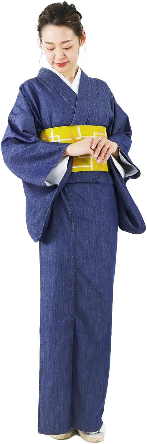 Amazon Tayu Tafu デニム着物 着物 レディース 女性 お仕立て上がり 洗える着物 浴衣 婦人用 着物 通販