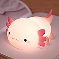 OkiyiD Axolotl Gifts, Cute Axolotl Night Light for Kids, Animal Silicone Nursery Night Lamp, Cute Room Decor Night Light for Kids Girls Boys Birthday Christmas Gifts
