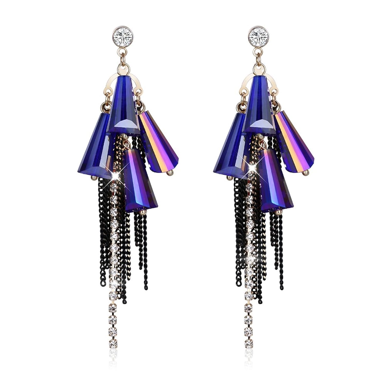 yellow chimes designer fashion tassels earrings for girls and women