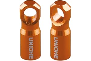 UNICHE Bike Presta Valve Cap with Valve Core Removing Function, Fits Presta French Valves on MTB, Road Bikes, Gravel Bikes (Orange)