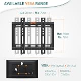ELIVED Fixed TV Wall Bracket Ultra Slim 23-42in VESA 75x75-200x200 view 4