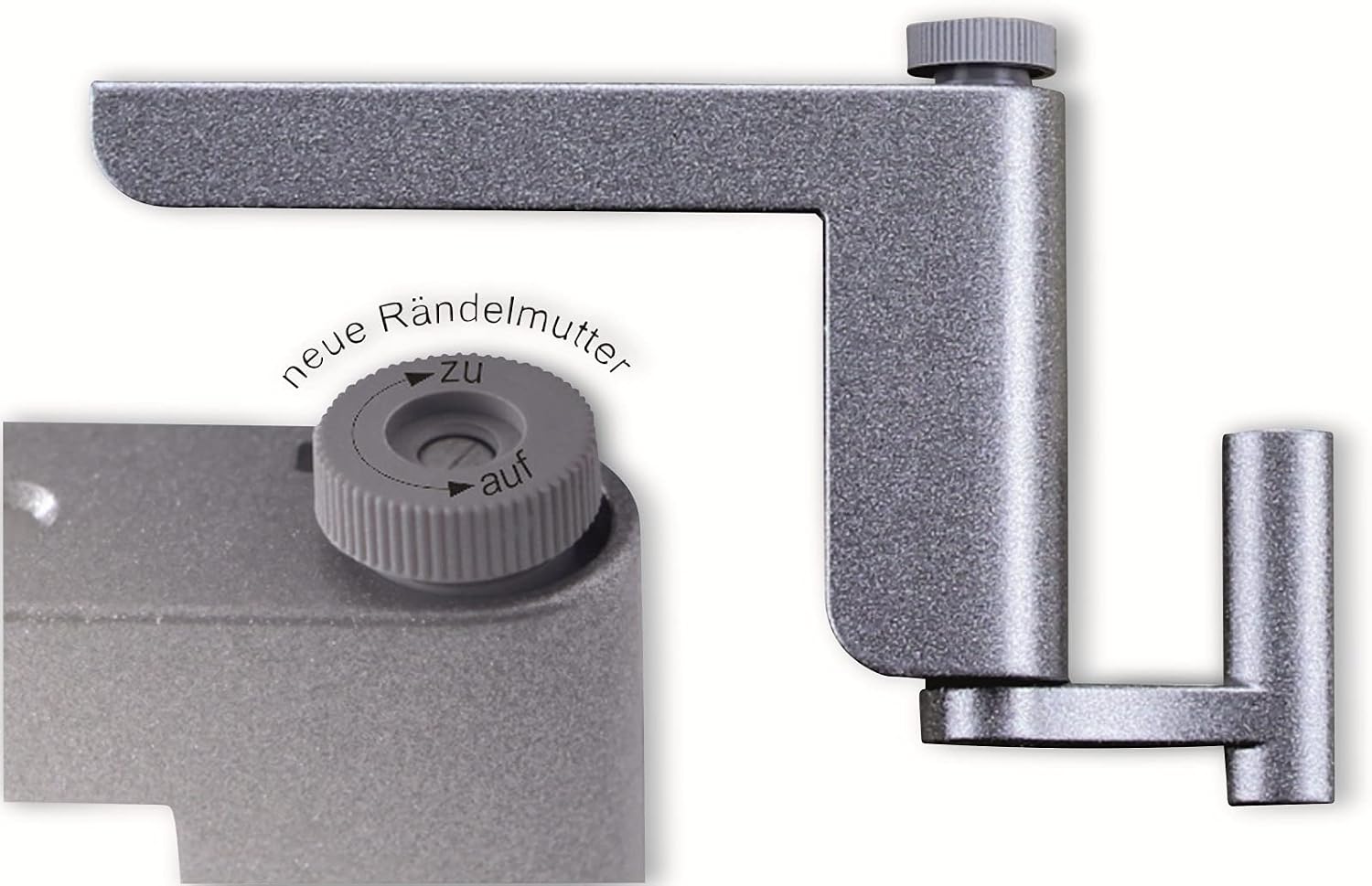 ClipClose TS Mini Door Closer in Silver, Silber