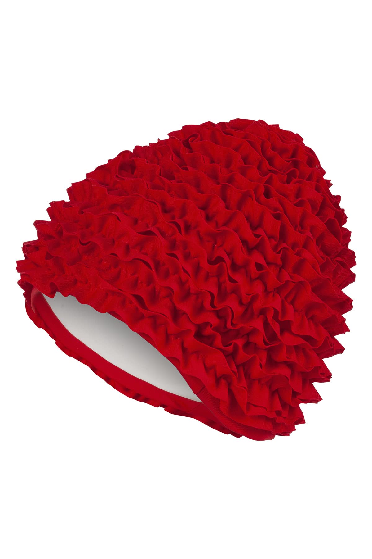 Fashy Women's Frill Ruffle Swimhat - Red