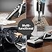 WELIKERA 12V 100W Cordless Portable Handheld Vacuum Cleaner, Black, Plastic and Lightweight Metal Construction, Stainless Steel Filter, Indoor Use, 2 Power Levels, Hard Floor and Carpet