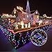 Excelvan Safe Low Voltage 500 LEDs 100M/328FT Dimmable Fairy String Lights with 8 Modes for Bedroom Patio Garden Gate Yard Party Wedding Christmas Decoration, Multi Color