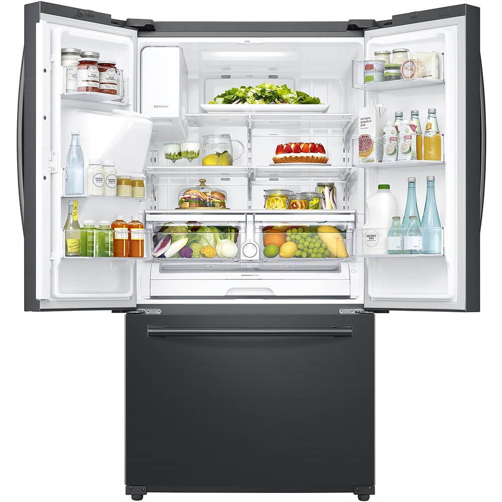 Samsung Black Stainless 24 Cu Ft Family Hub French Door Refrigerator