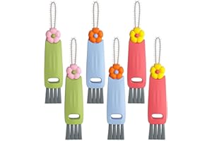 HRXFOZ 3 in 1 Multifunctional Cleaning Brush, Crevice Cleaner for Bottle Gap Tight Spaces, Portable Cup Lid Cleaner (6 PCS)