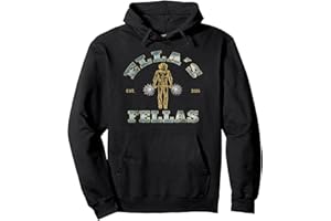 HaiYanPetrel Ellas Fellas Vintage Retro Tee - Matching Squad 70s Style Pullover Hoodie