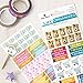 Paper House Productions SET-0008 Functional Icons Planner Bundle-Includes 28 Sheets 7 Themes Over 1200 Stickers
