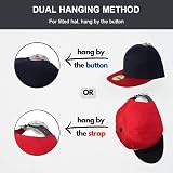 EACHPT Adhesive Hat Hooks 10Pcs Wall Mounted Minimalist Cap Display Rack view 3