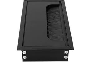 Zopsc Desk Cord Cable Hole Management Box for Office Equipment, Modern Style Cable Tidy Desk Cap, Aluminum Alloy Wire Hole Co