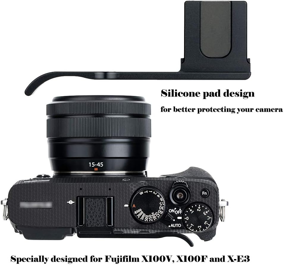 JJC Hot Shoe Thumb Up Grip for Fujifilm Fuji X100VI X100V, X100F and X-E4 X-E3 Camera Hand Grip - Image 5