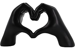 LAIKEARTS Heart Hands Sculpture Aesthetic Decor for Living Room Bedroom Bookshelf Coffe Table Knick Knacks Home Unique Gifts for Women