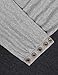 Timeson Pullover Women, Long Sleeve Button Cowl Neck Pullovers Kangaroo Pocket Knitted Sweatshirt Carbon Black XL