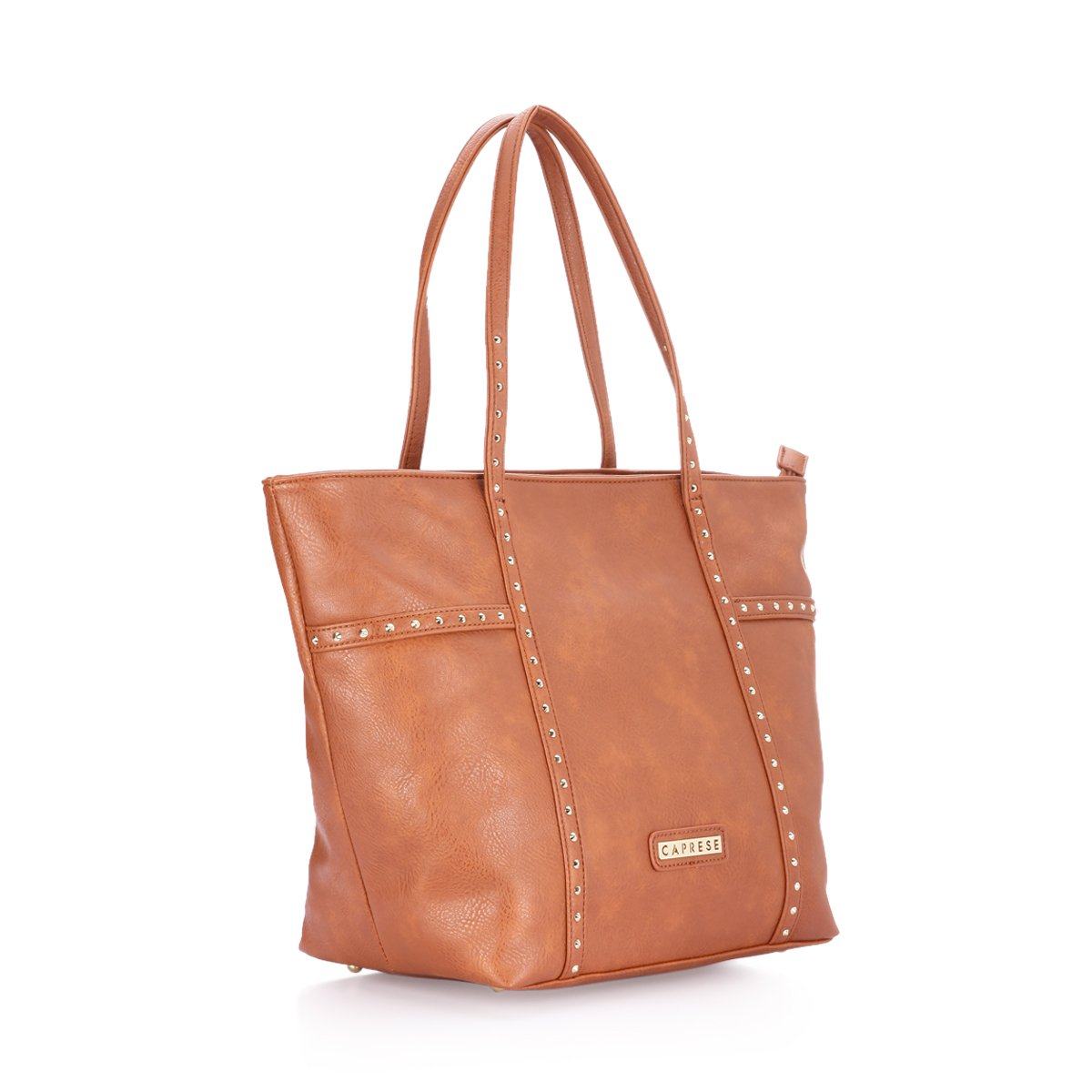 caprese women's tote bag (saddle brown)