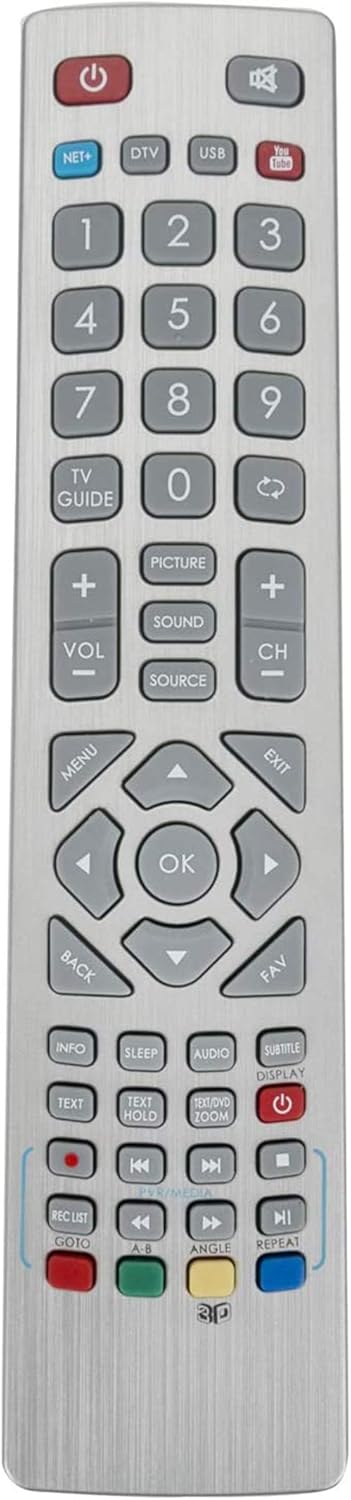 ALLIMITY SHW/RMC/0116 – Telecomando Universale Sostitutivo Per TV Sharp Aquos 3D, HD, LCD, LED E Smart TV Con Tasti Netflix E Youtube