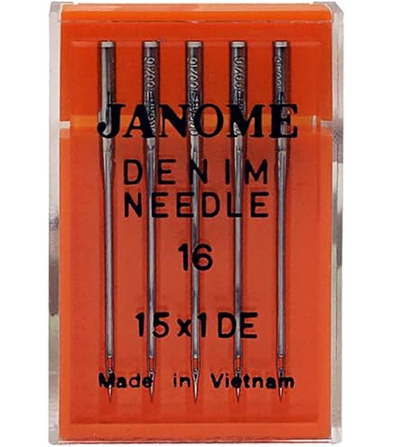 DREAMSTITCH 10-Pack Leather Needles For Janome – 15X1LL Size #11, #14, #16 (2 Of #11, 4 Of #14, 4 Of #16)