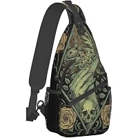 Amazon.com: MEDTOGS Skull Sling Bag,Victorian Gothic Sling  display picture 1