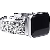 NewWays for Apple Watch Band Sparkling Bling Crystal Bracelet 38mm 40mm 41mm 42mm 44mm 45mm 46mm Womens, iWatch Series 10 9 8 7 6 5 4 3 2 1 SE