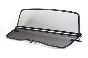 Wind Deflector for VW New Beetle (2003-2012) - Foldable - with Quick Release Fastener - Black | Windstop | Wind Blocker