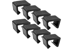 RUBDARK 8 PCS Outdoor Furniture Clips, Sofa Wicker Sectional Patio Furniture Clips, Wicker Chair Fastener, Wicker Furniture Clamps Connectors, Connect Sectional Module Outdoor Couch Patio Furniture