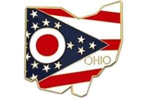 PinMart State Shape Flag Lapel Pin