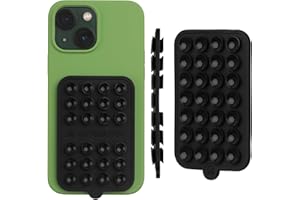 OCTOBUDDY - Silicone Double-Sided Suction Phone Case Detachable Mount - Hands-Free, Strong Grip Holder for Selfies & Videos -