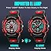 VILIYSUN Kid Watch 50M Waterproof Sport LED Alarm Stopwatch Digital Child Quartz Wristwatch for Boy Girl Red