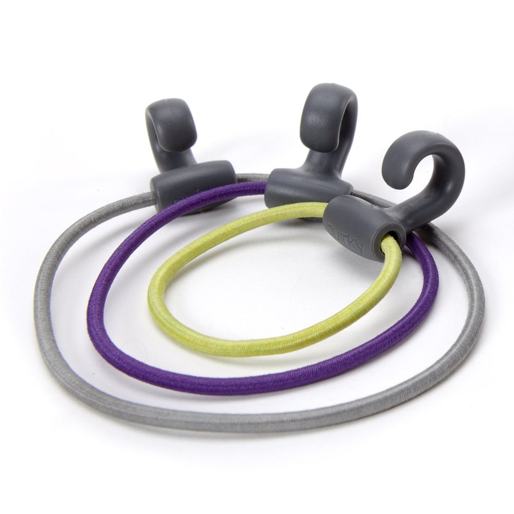 Quirky Bandits Rubber Bands with Hooks, 10 pcs