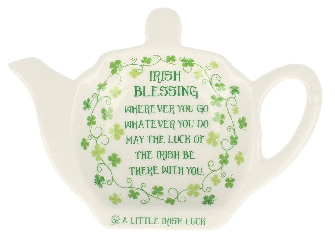 Tea Bag Holder, Clover Irish Blessing