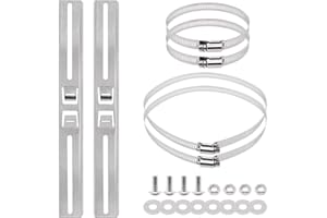 BENLIUDH Pole Mounting Kits for Junction Box, Stainless Steel Pole Mount Bracket with Hardware and Adjustable Clamp for Elect