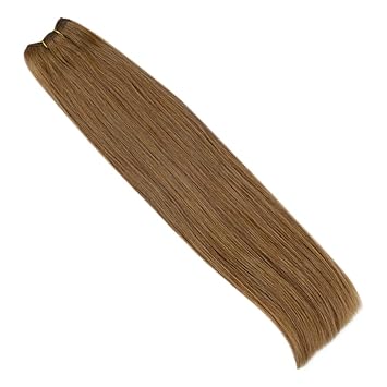 Amazon Com Hetto Sew In Brown Hair Extension 8 Light Brown Short