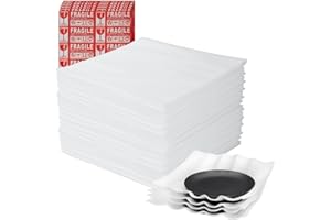 Parts3A Moving supplies,100 Pack Cushion Foam Sheets, 16" x 16" Packing Supplies for Moving, Packing, Transportation and Storage, Incidental Fragile Stickers