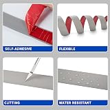 Zayejod 2M Laminate Threshold Transition Strip Grey PVC Self Adhesive view 3