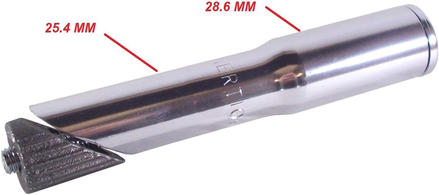 Bike STEM Converter 25.4MM > 28.6MM QUILL to Ahead 1" > 1 1/8" Adapter Reducer Extension Adaptor Cycle MTB SINGLESPEED Fixie Vintage Peugeot Motobecane INCH Classic Retro Dirt Pity