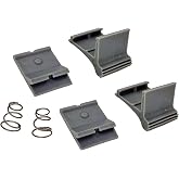 LXJZCP 830472P002 RV Awning Repair Parts, Slider Catch Kit 8000/8500/9000 | Gray set with 2 latches &amp; 2 springs, low-friction durable parts for camper trailer awning repair