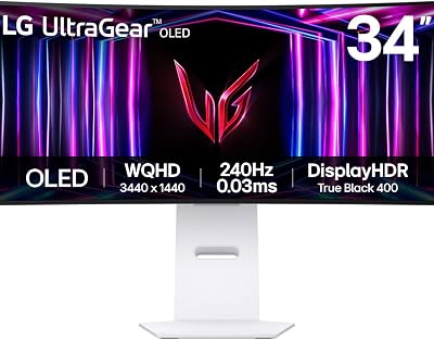 LG Ultragear Curved OLED 34GS95QE 34 Inch 240Hz 0.03ms HDR 10 G-Sync