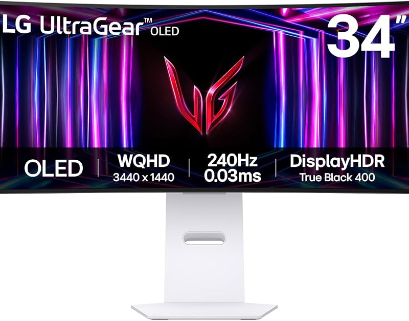 LG Ultragear Curved OLED 34GS95QE 34 Inch 240Hz 0.03ms HDR 10 G-Sync