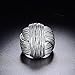 Mytys Vintage Silver Rings Knot Bali Design Solid Large Bold Statement Chunky Rings for Women Men