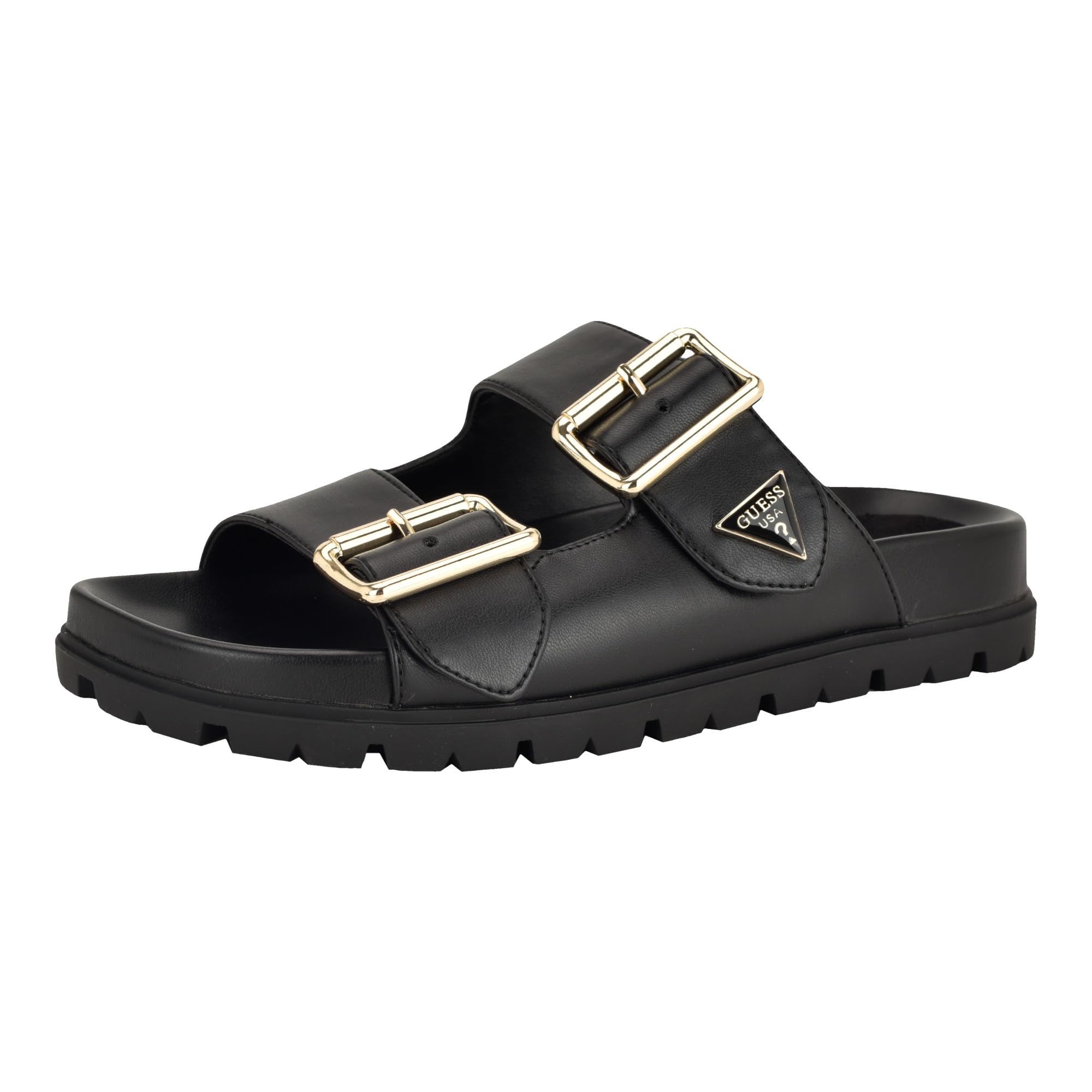 Guess Women’s Fasten Sandal, Black 004, 9