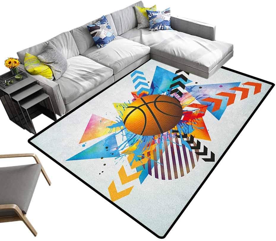 AntiSkid Area Rug Teen Room, Traditional Non Slip Vintage