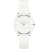 Swatch Skin Classic Biosourced Unisex Watch Casual Plastic White Quartz Waterproof White Classiness